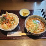 みず野 - かき揚丼セット(税込1,000円)