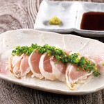 Daisen chicken breast covered with pounded green onion