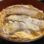 本所 砂場 - かつ丼！断面もどうぞ！