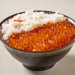 Crab and salmon roe bowl