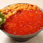 Sea urchin/salmon roe bowl