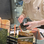 海苔弁八重八 - 丁寧な盛りつけ