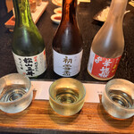 居酒屋　上半 - 3種飲み比べセット500円