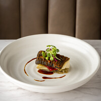 BLACK COD  銀鱈のソテー　フェンネルとレッドワインビネガーソース