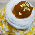 かき氷店 小桃 - つやっつやの金箔コンポート