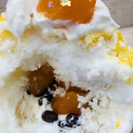 かき氷店 小桃 - 中にも金柑と大粒大納言♡