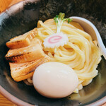 銀座 朧月 - 特製つけ麺(麺:並200g)+のり_¥1,200+¥100