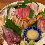 Izakaya Isoya - 刺身盛合せ1350円