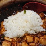 花梨麻婆麺 尼崎店 - 〆はおい飯で✨