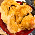 讃岐うどん天兎 - とり天、玉天、野菜天