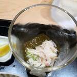 にい留 - 細もずくと毛ガニとシャインマスカット