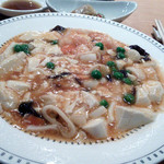 華福寿 - 海老と豆腐のうま煮豆板醤風味アップ!