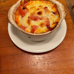 キッチン・オバサン - ポテトとほうれん草のトマトグラタン ミニ550円                       とても美味しかったです こちらで今まで食べた中のNo.1