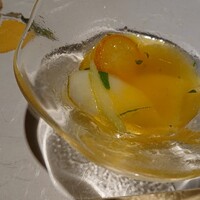 双葉寿司 - オレンジジュースとワインビネガーでマリネしてあります
