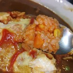 レストラン梢 - カレーのかかっていない部分をパクリ