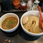 Tsukemenya Chiccho - 味玉つけ麺、大盛です。（2023.2 byジプシーくん）