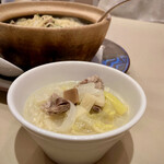 Raika Seirankyo - ●鶏肉と野菜の土鍋入り煮込み麺