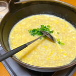 Ajidokoro Okumura - アンコウ鍋の雑炊
                      あっさり薄味が染みます