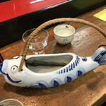 蛯寿し - イワナの骨酒