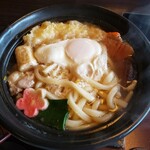 かごの屋 - あつあつグツグツの鍋焼きうどん