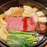 肉家 串八 - やっぱりすき焼かなぁ！