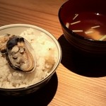 魚河岸 宮武 - 『日替御膳』の蛤ご飯と吸い物