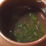 裕の輪 - アオサと大根餅のスープ