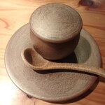 裕の輪 - アオサと大根餅のスープ