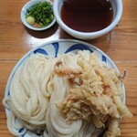 手打うどん はりや - いか天ざる(大)