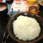 豊岡精肉焼肉店 - ご飯大盛です