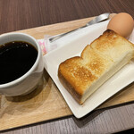 ちとせやCafe - モーニング350円　よく考えると駅前でこの値段は頑張っているかも。