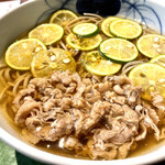 蕎麦しゃぶ総本家浪花そば - 肉すだちそば