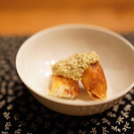 Hiraka Tombo - 毛蟹の春巻き、蟹味噌で
