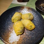 中華香房 凛道 - 蟹肉とすりおろしポテトのオレンジ白菜包み