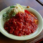 あむ～る - パスタにロースカツがのりたっぷりのソースが…