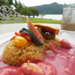 ル・トリアノン - シーフードと野菜のピンクカレー（単品１８００円）