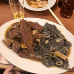 玉福食堂 - レバーとせんまい