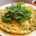 Fried egg with plenty of coriander: Kaijiao coriander