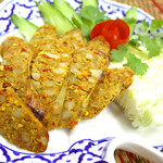 Chiang Mai's famous spicy herbal sausage: Sai Ua