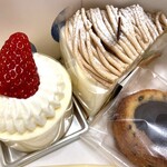 シュークレール - レアチーズ＆栗ショート＆ティグレ