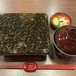 川魚 根本 - うな重（上）・肝吸い