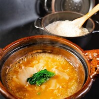 ふかひれのとろみ餡かけご飯 Thick sauce Shark fin and Dashi rice