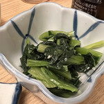 立呑み 晩杯屋 - 小松菜ナムル　150円
