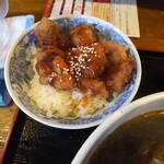 支那そば晃や - 唐揚げ丼