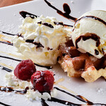 waffle ice cream