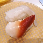 魚べい - 白トリ貝・ホッキ貝合わせ盛り１１０円