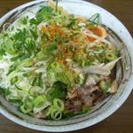 らぁめん たむら - もやし・背脂入り油そば(限定)