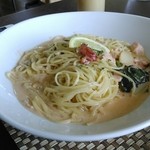 プレーゴ - 2013.6.25　サーモンのクリームソース