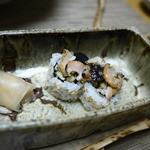 九兵衛旅館 - サザエの磯ガッパ巻き