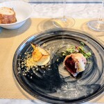 La Brianza - 蕪のフリットミモレットチーズと、鯨のフリットそれぞれで。